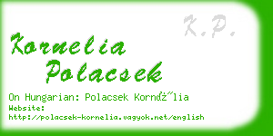 kornelia polacsek business card